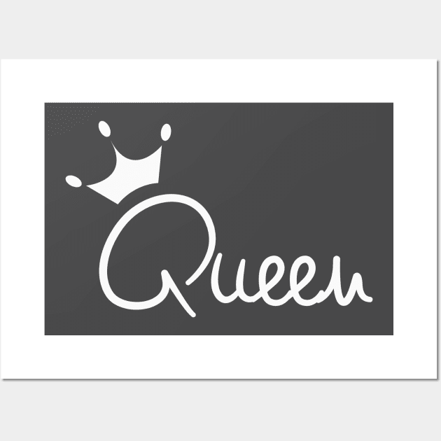 The Crowned Queen Wall Art by CloudWalkerDesigns